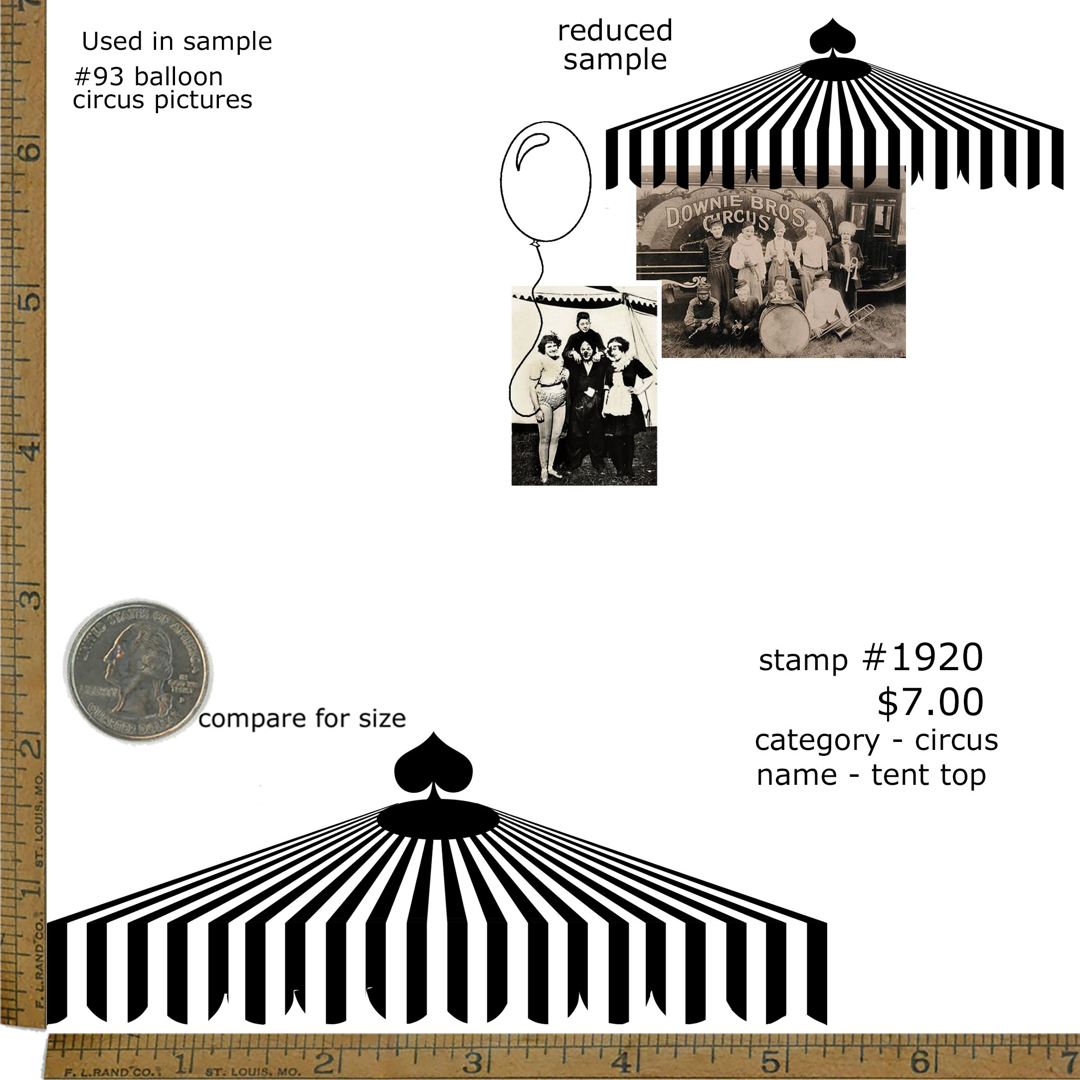 #1920 - Tent Top - Circus